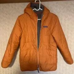 パタゴニア ボーイズ・リバーシブル・レディ・フレディ・フーディ オレンジ L