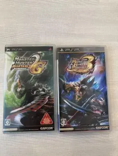 PSP ソフト ２本　モンスターハンターポータブル 2ndG & 3rd