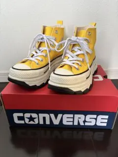 CONVERSE ALL STAR イエロー ハイカット厚底　トレックウェーブ