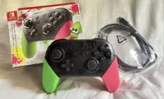 switch proコントローラー スプラトゥーン2エディション 美品