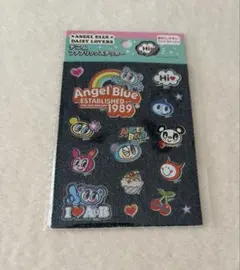 デニムファブリックステッカー　エンジェルブルー　平成レトロ