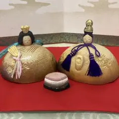 お雛様　雛人形　ひな祭り　お祝い　めでたい　陶人形　置物