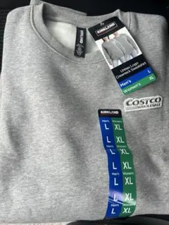 コストコ　ロゴ入りスウェット　グレー