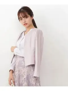 PROPORTION BODY DRESSING ノーカラースエードブルゾン