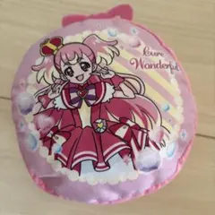 わんだふるぷりきゅあキャラクターぬいぐるみ ポーチ ピンク