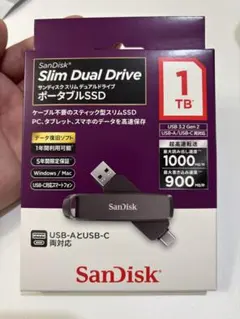 2TB USB-A USB-CスティックSSD SSPQ-USC2 - メルカリ