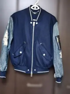 DIESELデニムMA-1ブルゾン