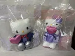 【未使用】ハローキティ ぬいぐるみ2体セット　ウェルカムドール　電報