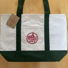 TRADERJOE'S エコバッグトートバッグ　緑　大　traderjoe's
