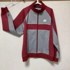 Russell Athletic トラックジャケット ボルドー グレーのサムネイル