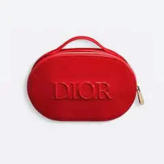 DIOR エナメルレッドポーチ ノベルティ