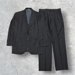 ラルフローレン セットアップ ストライプ ウール スーツ テーラード スラックス