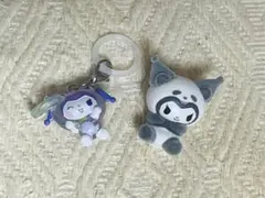 【サンリオ クロミ】ぱんだっこフィギュア めじるしアクセサリー ガチャガチャ2点