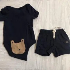 baby GAP ロンパースとショートパンツセット 18-24 6-12 m