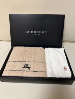 BURBERRY ラルフローレン タオル2枚セット 箱付 未使用保管品