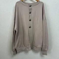 【カーディガン風 トップス ベージュ系／中古】-M0003