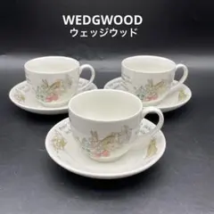 WEDGWOOD ウェッジウッド　ピーターラビット　カップ&ソーサー　3客セット