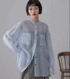 ローリーズファーム バンドシアーシャツ