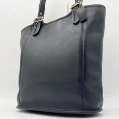 COACH オールドコーチ トートバッグ レザー 大容量 A4収納 ブラック