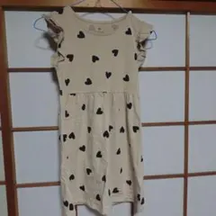 H&M ハート柄 半袖ワンピース