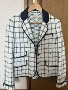 TORY BURCH チェック柄ツイードジャケットのサムネイル