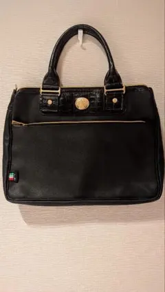 【超美品】Orobianco オロビアンコ ハンドバッグ ブラック クロコ型押のサムネイル