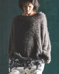 GLIMCLAP Feather yarn pullover フェザーニット