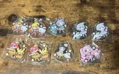 ひみつのアイプリ　サンリオ　アクリルキーホルダー　ガチャガチャ　9個セット