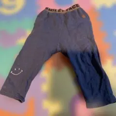 ネイビー スマイリーフェイス ボトムス　100