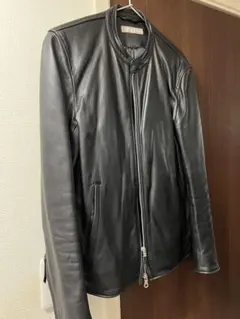 ナノユニバース、シープレザーシングルライダースジャケット(^^)