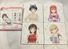 一番くじ　彼女、お借りします　キャンバスボード　全5種のうち4種のサムネイル