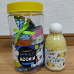 ムーミンバスギフト ブルー　サンハーブバスソルトボトルのサムネイル
