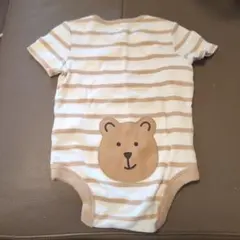 モスさん専用　新品未使用　GAP ストライプ クマ刺繍ロンパース 95cm以下用