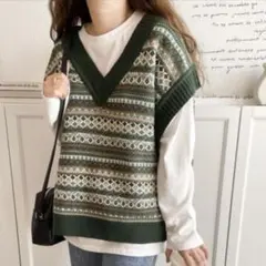 ClassicalElf　ニットベスト　L