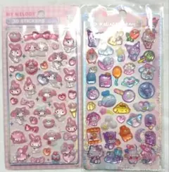 ボンボンドロップシール　マイメロディ　3Dシール クロミ　他　h