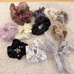 シュシュ　ヘアゴム　12個　まとめ売り