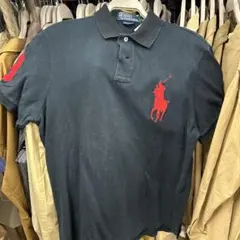 【Polo Ralph Lauren】ビッグポニー　ブラック　ポロシャツ　L