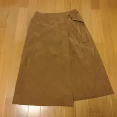 UNITED ARROWSユナイテッドアローズスエード調巻きスカート