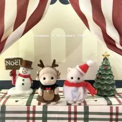 シルバニア 赤ちゃん用 ♡ゆきだるま＆トナカイ ハンドメイド♡
