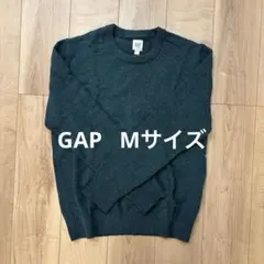 【美品】GAP ダークグリーンクルーネックセーター M