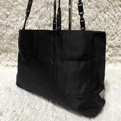 【美品】PRADA プラダ　トートバッグ　チェーン　キルティング　ブラック　黒