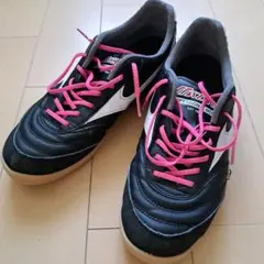 MIZUNO フットサルシューズ ブラック ピンク　モレリアのサムネイル