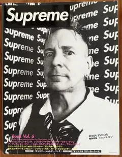 2011 Supreme Book Vol 6 ジョン ライドン MOOK