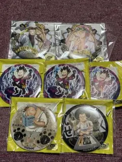 ワンピース 缶バ 海軍 七武海セット