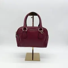 【良品】マイケルコース カメラバッグ ミニハンドバッグ シボ革 ボルドー