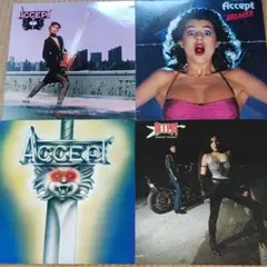 [ジャケ難有り] Accept 輸入盤 LPレコード 4枚セット