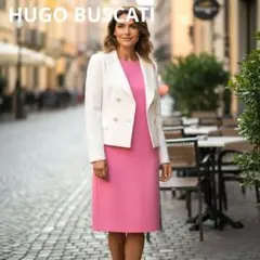 HUGO BUSCATI★JK白＆ノースリーブピンクワンピース