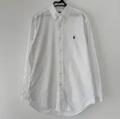 【美品】ラルフローレン　BDシャツ　白　M〜Lサイズ
