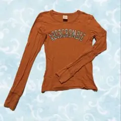 Abercrombie オレンジ 長袖Tシャツ S y2k ギャル