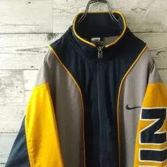 希少☆90s ナイキ 刺繍ロゴ アームロゴ トラックジャケット L相当